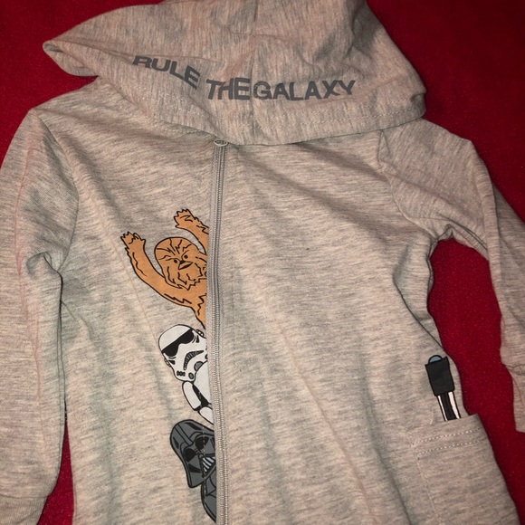 SOLD - Star Wars hooded onesie NWT - Picture 2 of 5